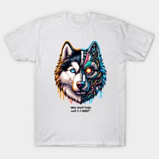 A Robot Husky name "HUSKYBOT" T-Shirt